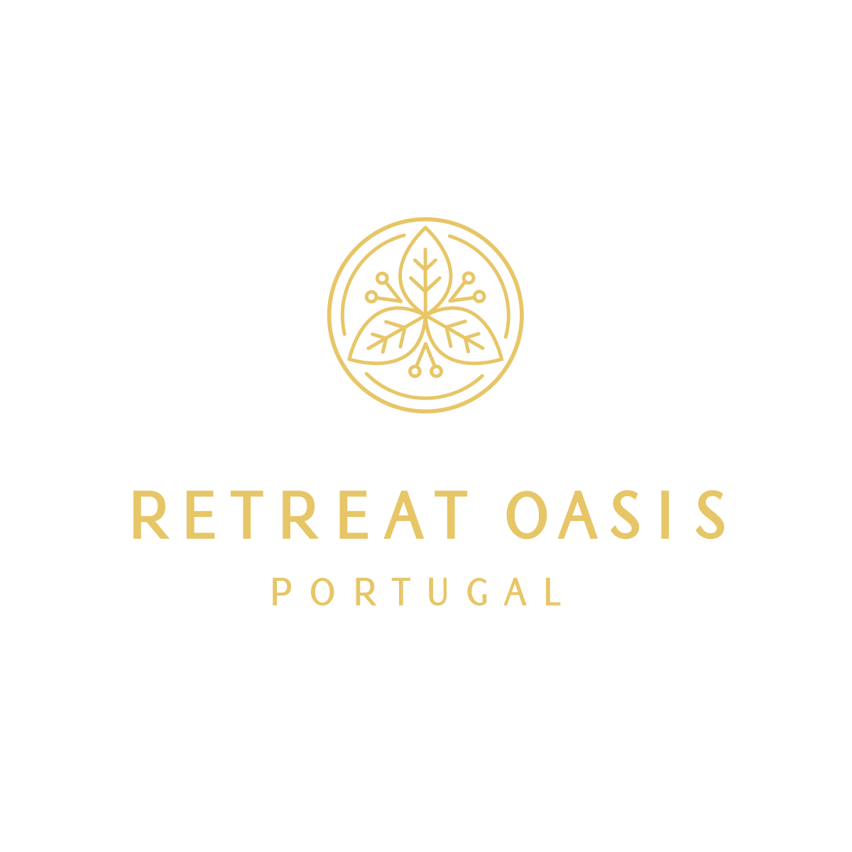 Retreat Oasis Portugal Logo Gold