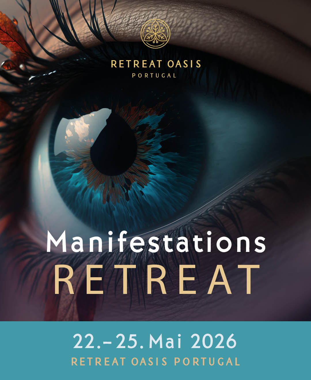Retreat-Flyer-Manifestation-Retreat-2026-de Manifestation, Potential Bio Hacking Retreat 22-25. Mai 2026 Portugal