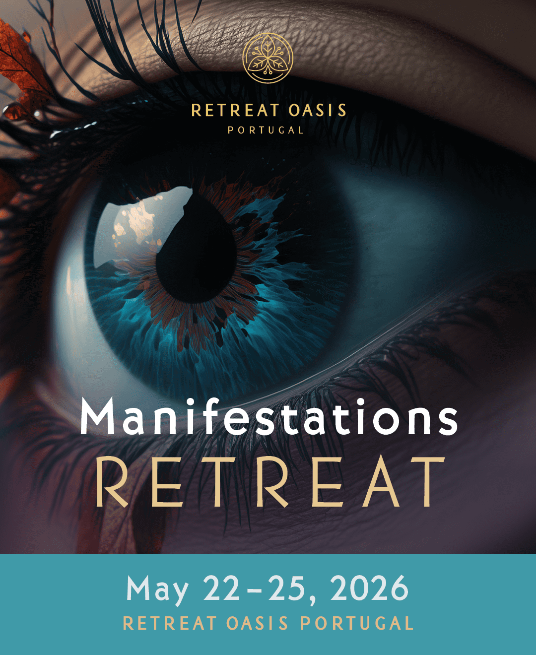 Retreat-Flyer-Manifestation-Retreat-2026-de Manifestation, Potential Bio Hacking Retreat 22-25. Mai 2026 Portugal