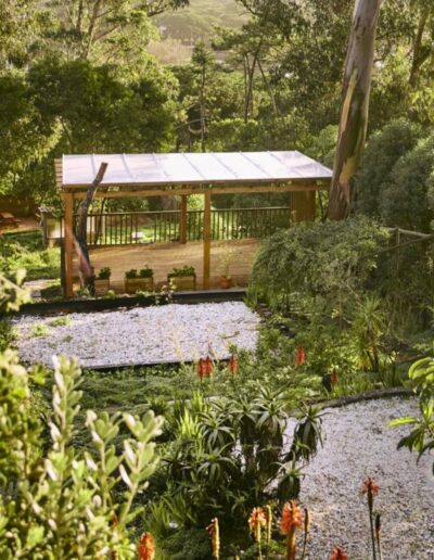 Wooden Yoga deck of the Retreat Oasis Portugal